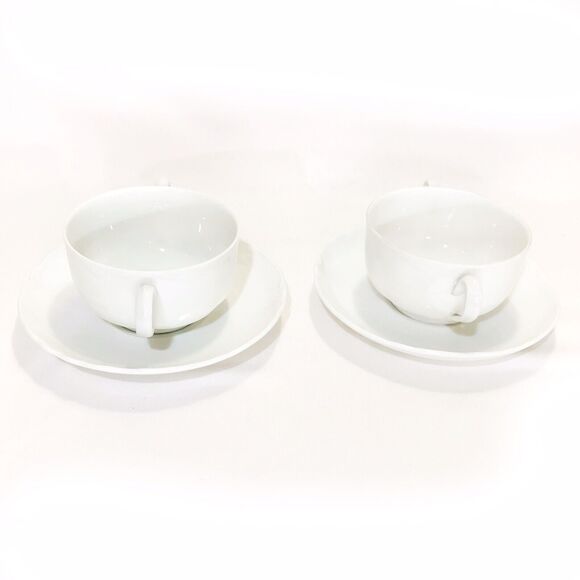 Antique O & E G Oscar and Edgar Gutherz Royal Austria Cream Soup Cup and Saucer - Picture 2 of 6